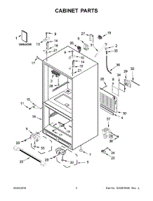 02 - Cabinet Parts parts for Maytag Refrigerator MFC2062FEZ00 from AppliancePartsPros.com