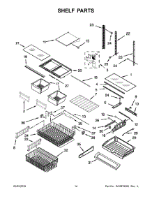 08 - Shelf Parts parts for Maytag Refrigerator MFC2062FEZ00 from AppliancePartsPros.com