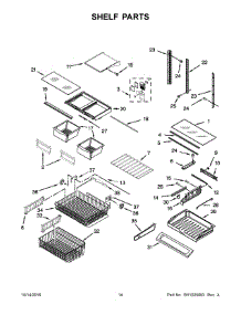 08 - Shelf Parts parts for Maytag Refrigerator MFC2062FEZ01 from AppliancePartsPros.com