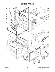 03 - Liner Parts parts for Maytag Refrigerator MFF2055DRE00 from AppliancePartsPros.com