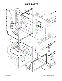 03 - Liner Parts parts for Maytag Refrigerator MFF2055DRE01 from AppliancePartsPros.com