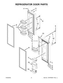 04 - Refrigerator Door Parts parts for Maytag Refrigerator MFF2055DRM00 from AppliancePartsPros.com
