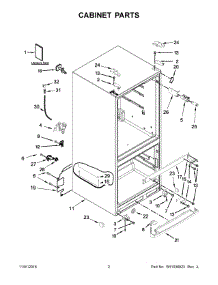 02 - Cabinet Parts parts for Maytag Refrigerator MFF2055FRB00 from AppliancePartsPros.com