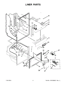 03 - Liner Parts parts for Maytag Refrigerator MFF2055FRB00 from AppliancePartsPros.com