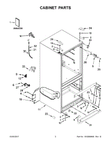 02 - Cabinet Parts parts for Maytag Refrigerator MFF2055FRZ00 from AppliancePartsPros.com