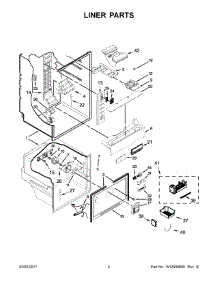 03 - Liner Parts parts for Maytag Refrigerator MFF2055FRZ00 from AppliancePartsPros.com