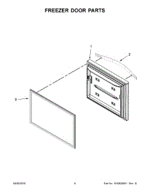 04 - Freezer Door Parts parts for Maytag Refrigerator MFF2055YEB01 from AppliancePartsPros.com