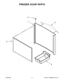 05 - Freezer Door Parts parts for Maytag Refrigerator MFF2055YEW02 from AppliancePartsPros.com