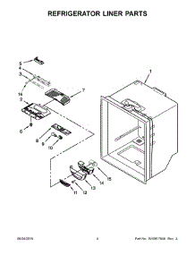 03 - Refrigerator Liner Parts parts for Maytag Refrigerator MFF2258DEE01 from AppliancePartsPros.com
