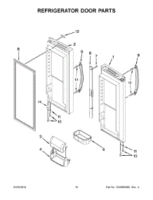 06 - Refrigerator Door Parts parts for Maytag Refrigerator MFF2258DEM00 from AppliancePartsPros.com