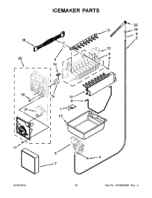 09 - Icemaker Parts parts for Maytag Refrigerator MFF2258DEM00 from AppliancePartsPros.com