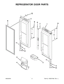 05 - Refrigerator Door Parts parts for Maytag Refrigerator MFF2258DEM01 from AppliancePartsPros.com