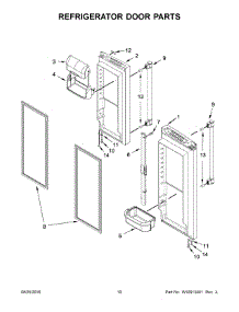 06 - Refrigerator Door Parts parts for Maytag Refrigerator MFF2258FEZ00 from AppliancePartsPros.com