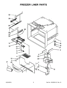 04 - Freezer Liner Parts parts for Maytag Refrigerator MFF2258VEM10 from AppliancePartsPros.com