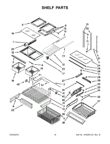 08 - Shelf Parts parts for Maytag Refrigerator MFF2258VEM10 from AppliancePartsPros.com