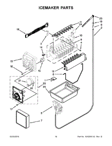 09 - Icemaker Parts parts for Maytag Refrigerator MFF2258VEM10 from AppliancePartsPros.com