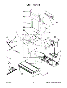 07 - Unit Parts parts for Maytag Refrigerator MFF2558DEE00 from AppliancePartsPros.com