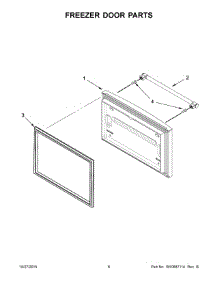 04 - Freezer Door Parts parts for Maytag Refrigerator MFF2558DEM00 from AppliancePartsPros.com
