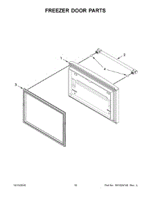 06 - Freezer Door Parts parts for Maytag Refrigerator MFF2558FEB00 from AppliancePartsPros.com
