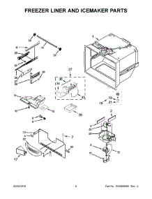 04 - Freezer Liner And Icemaker Parts parts for Maytag Refrigerator MFF2558FEZ00 from AppliancePartsPros.com