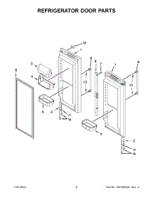 05 - Refrigerator Door Parts parts for Maytag Refrigerator MFF2558FEZ01 from AppliancePartsPros.com