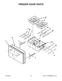 06 - Freezer Door Parts parts for Maytag Refrigerator MFI2269DRE01 from AppliancePartsPros.com
