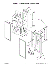 05 - Refrigerator Door Parts parts for Maytag Refrigerator MFI2269DRM00 from AppliancePartsPros.com