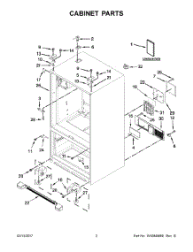 02 - Cabinet Parts parts for Maytag Refrigerator MFI2269DRM01 from AppliancePartsPros.com