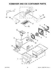 10 - Icemaker And Ice Container Parts parts for Maytag Refrigerator MFI2269FRE00 from AppliancePartsPros.com