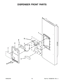 09 - Dispenser Front Parts parts for Maytag Refrigerator MFI2269FRH01 from AppliancePartsPros.com