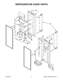 05 - Refrigerator Door Parts parts for Maytag Refrigerator MFI2269FRZ00 from AppliancePartsPros.com