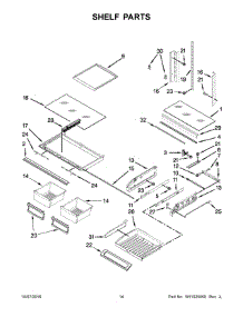 08 - Shelf Parts parts for Maytag Refrigerator MFI2269FRZ02 from AppliancePartsPros.com
