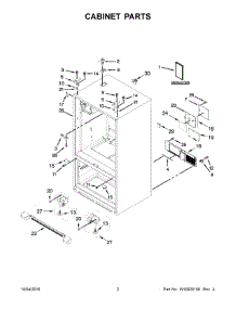 02 - Cabinet Parts parts for Maytag Refrigerator MFI2570FEB00 from AppliancePartsPros.com