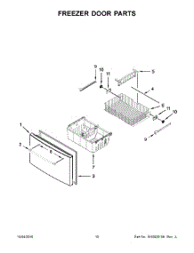 06 - Freezer Door Parts parts for Maytag Refrigerator MFI2570FEB00 from AppliancePartsPros.com