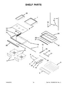 08 - Shelf Parts parts for Maytag Refrigerator MFI2570FEB00 from AppliancePartsPros.com