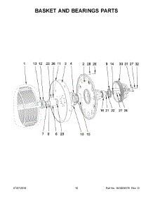 09 - Basket And Bearings Parts parts for Maytag Laundry Center MFS180PAVS from AppliancePartsPros.com