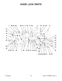 12 - Door Lock Parts parts for Maytag Laundry Center MFS180PAVS from AppliancePartsPros.com