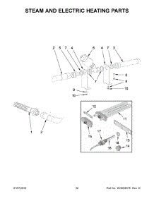 17 - Steam And Electric Heating Parts parts for Maytag Laundry Center MFS180PAVS from AppliancePartsPros.com