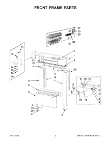 02 - Front Frame Parts parts for Maytag Laundry Center MFS230PAVS from AppliancePartsPros.com