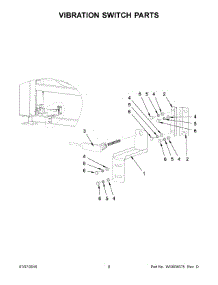 05 - Vibration Switch Parts parts for Maytag Laundry Center MFS230PAVS from AppliancePartsPros.com