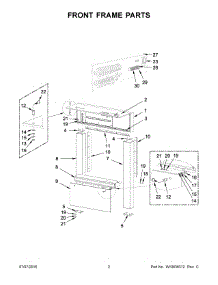 02 - Front Frame Parts parts for Maytag Laundry Center MFS275PTVS from AppliancePartsPros.com