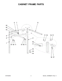 03 - Cabinet Frame Parts parts for Maytag Laundry Center MFS275PTVS from AppliancePartsPros.com