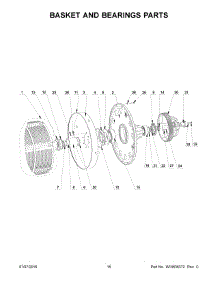 09 - Basket And Bearings Parts parts for Maytag Laundry Center MFS275PTVS from AppliancePartsPros.com