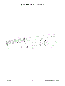 16 - Steam Vent Parts parts for Maytag Laundry Center MFS275PTVS from AppliancePartsPros.com