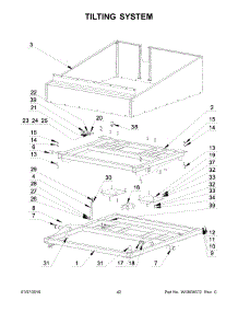 22 - Tilting System parts for Maytag Laundry Center MFS275PTVS from AppliancePartsPros.com