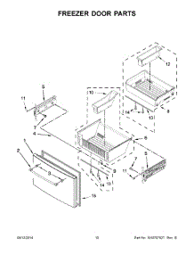 06 - Freezer Door Parts parts for Maytag Refrigerator MFT2574DEH01 from AppliancePartsPros.com