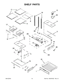 08 - Shelf Parts parts for Maytag Refrigerator MFT2574DEH01 from AppliancePartsPros.com