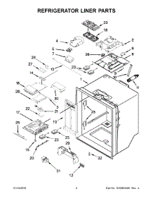 03 - Refrigerator Liner Parts parts for Maytag Refrigerator MFT2574DEH02 from AppliancePartsPros.com