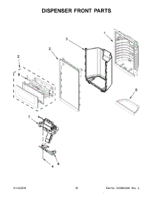 09 - Dispenser Front Parts parts for Maytag Refrigerator MFT2574DEM02 from AppliancePartsPros.com