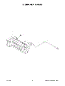 11 - Icemaker Parts parts for Maytag Refrigerator MFT2574DEM02 from AppliancePartsPros.com